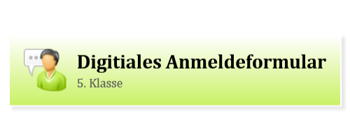 Digitiales Anmeldeformular